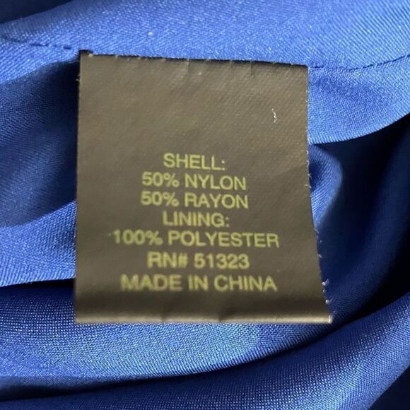 Cynthia Steffe Blue Lace Covered Cocktail Dress / SZ: 6 - Picture 7 of 8